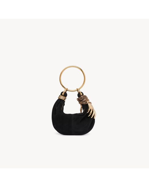 Chloé Black Mini Bracelet Hobo Bag