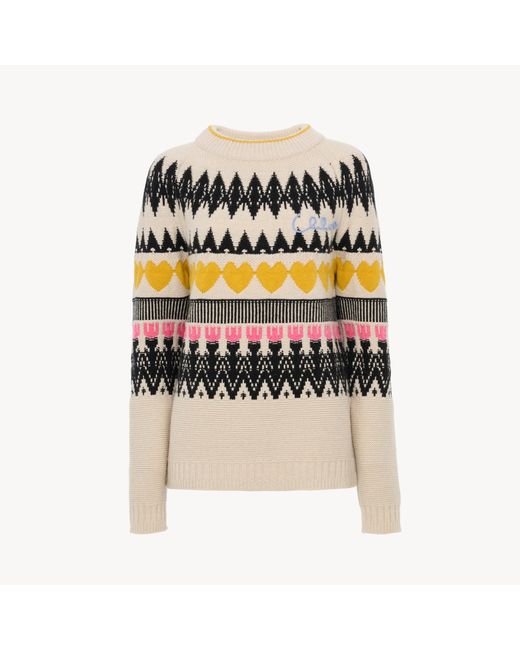 Chloé Black Generous Logo Jumper