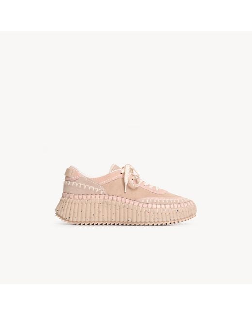 Chloé Pink Nama Sneaker