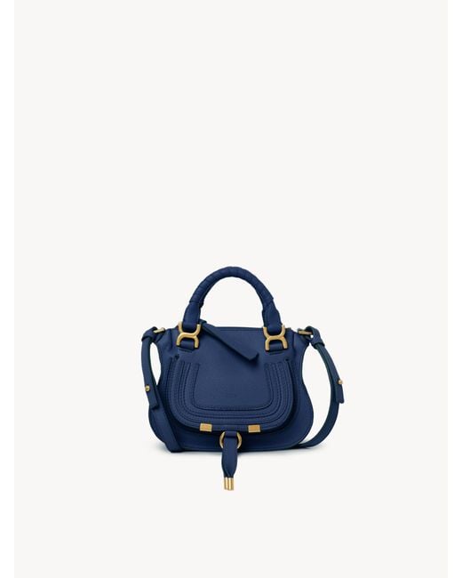 Chloe marcie shop bag blue