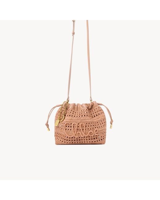 Chloé Pink Mini Summer Banana Drawstring Shoulder Bag