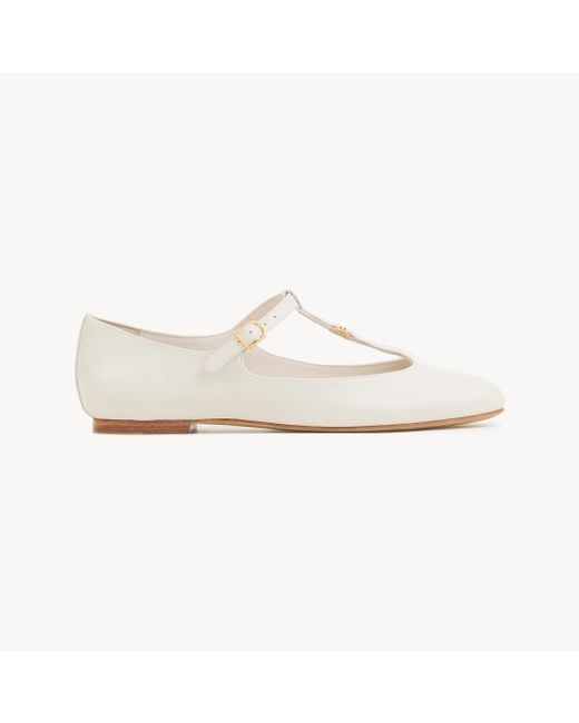 Chloé Marcieバレエパンプス White