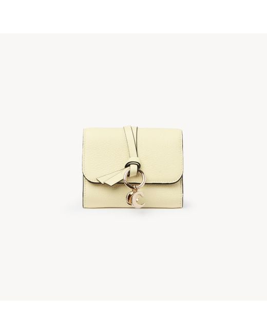 Chloé Metallic Kleines, Dreifach Faltbares Alphabet Portemonnaie
