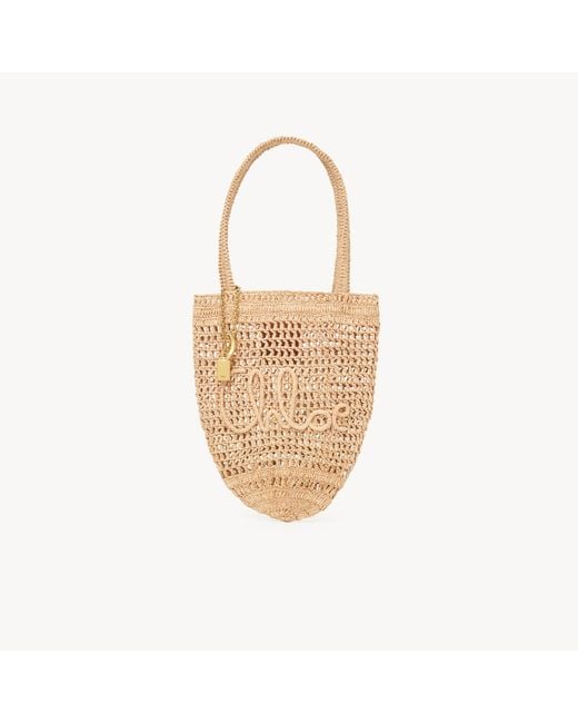Chloé White Small Summer Banana Tote Bag