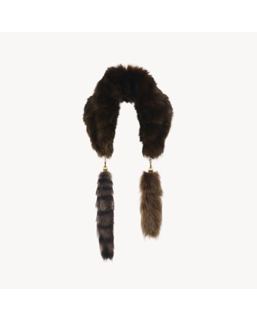 Chloé Black The Treasure Tails Scarf