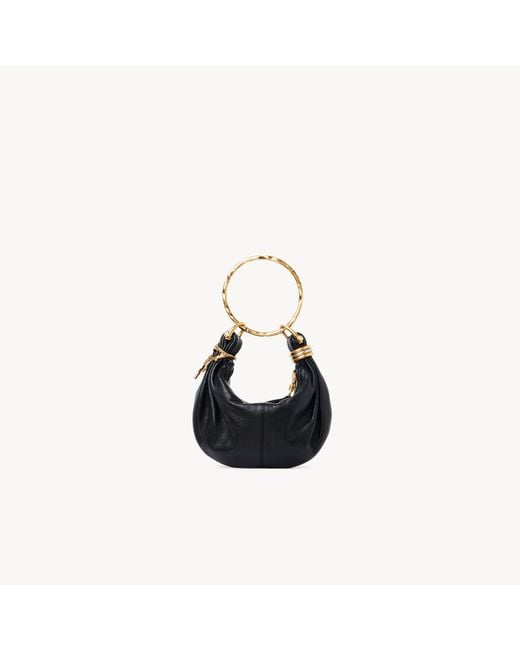 Chloé Black Mini Bracelet Hobo Bag