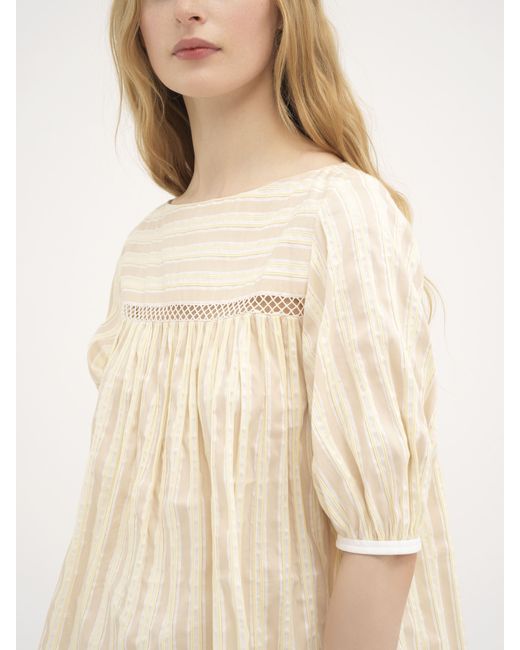 Chloé Natural Boat-neck Top For Women