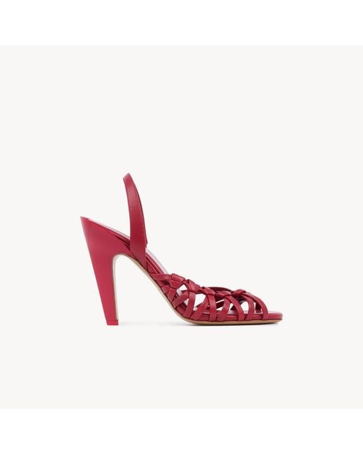 Chloé Pink Estra Heeled Sandal