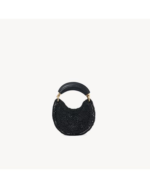Chloé Black Mini Summer Banana Hobo Bag