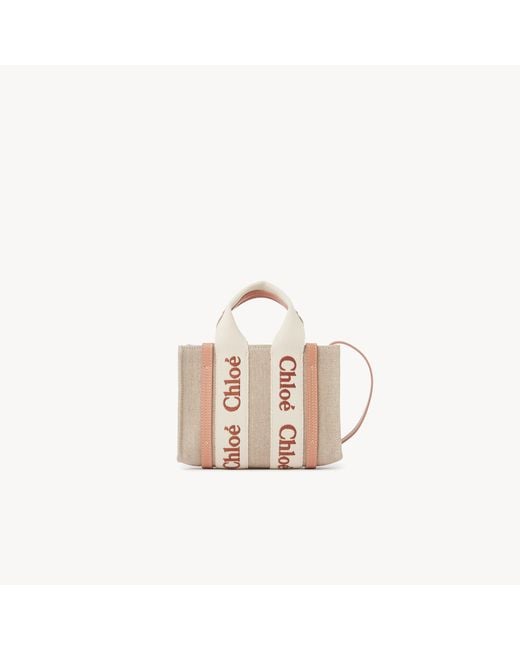 Chloé Pink Mini Woody Tote Bag