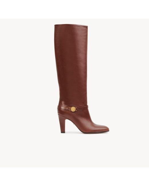 Chloé Brown Eve Heeled Boot