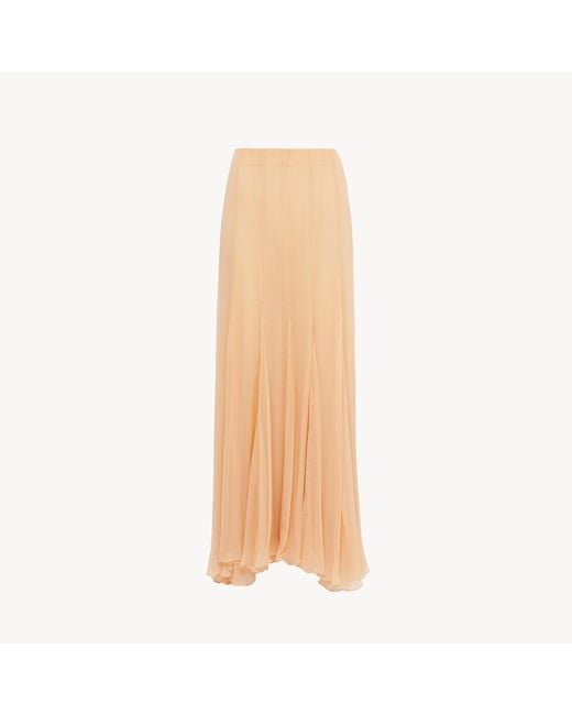 Chloé Natural Fluid Maxi Skirt