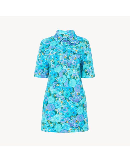 Chloé Blue Mini Polo Dress