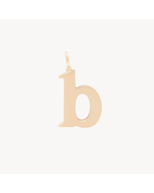Chloé White Alphabet Letter B Charm