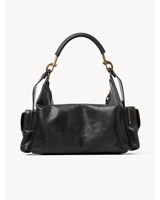 Chloé Large Camera Bag In Shiny Leather in Black | Lyst