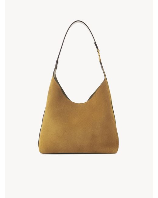 Chloé スエードレザー製Marcieスモールホーボーバッグ 婦人向け ゴールド サイズ 牛革（カーフ） 100 Brown