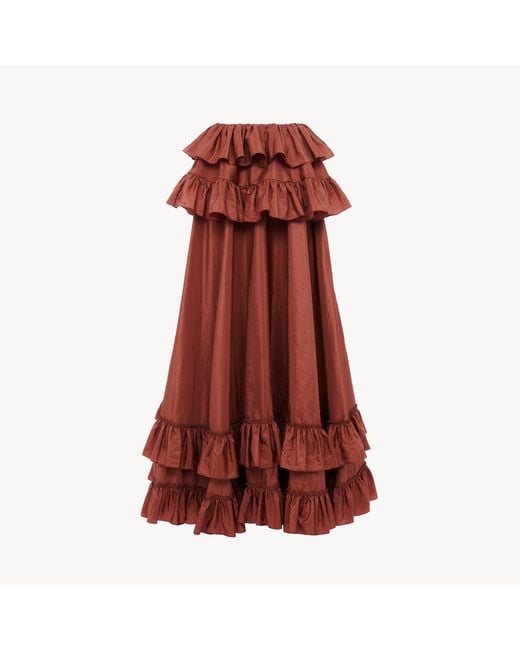 Chloé Tiered Maxi Skirt
