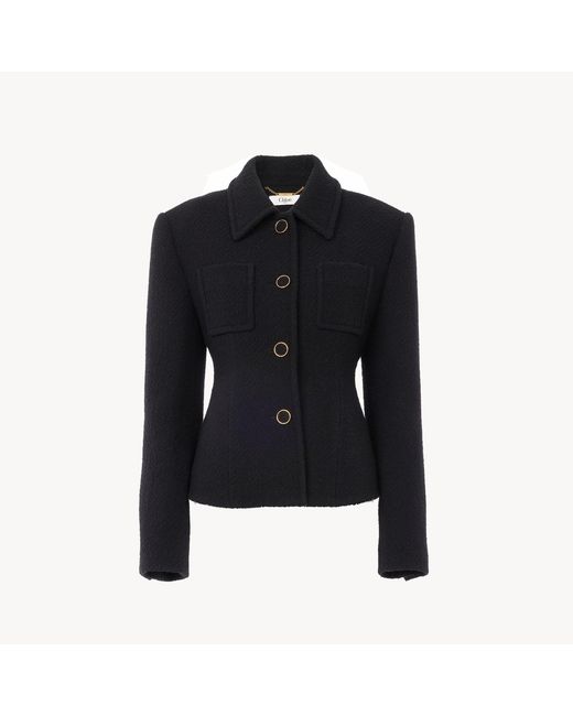 Chloé Black Fitted Tailored Jacket