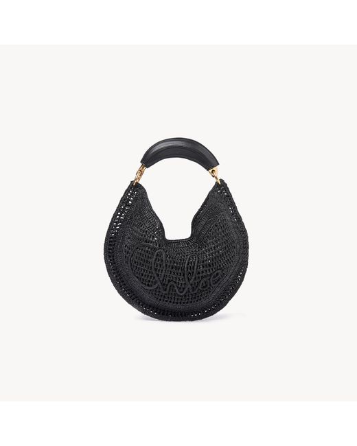 Chloé Black Summer Banana Hobo Bag