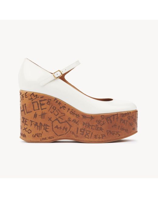 Chloé Brown Maxime Wedge Pump