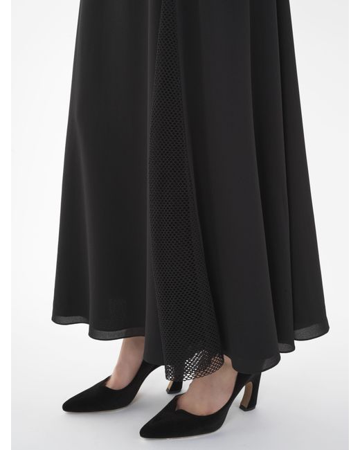Chloé Flared Long Skirt in Black | Lyst UK