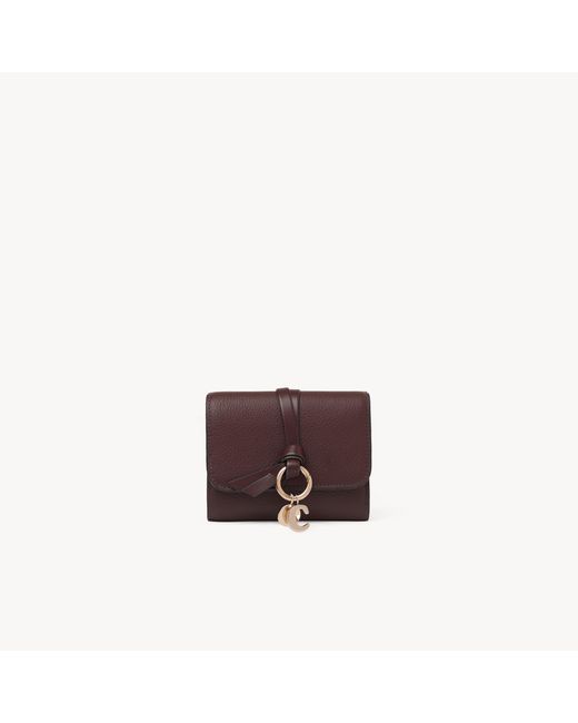 Chloé Purple Small Alphabet Tri-Fold