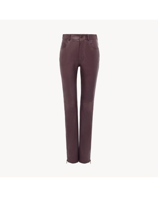 Chloé Purple Slim Trousers
