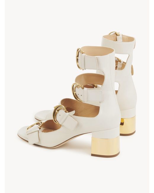 Chloé Natural Alizè Heeled Sandal