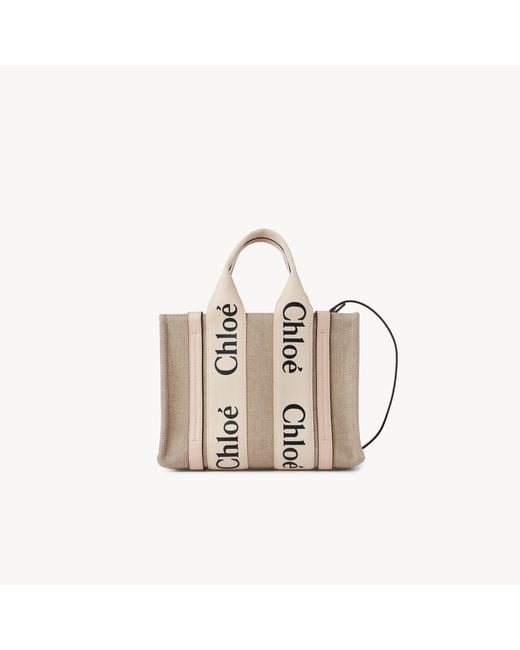 Chloé Metallic Small Woody Tote Bag
