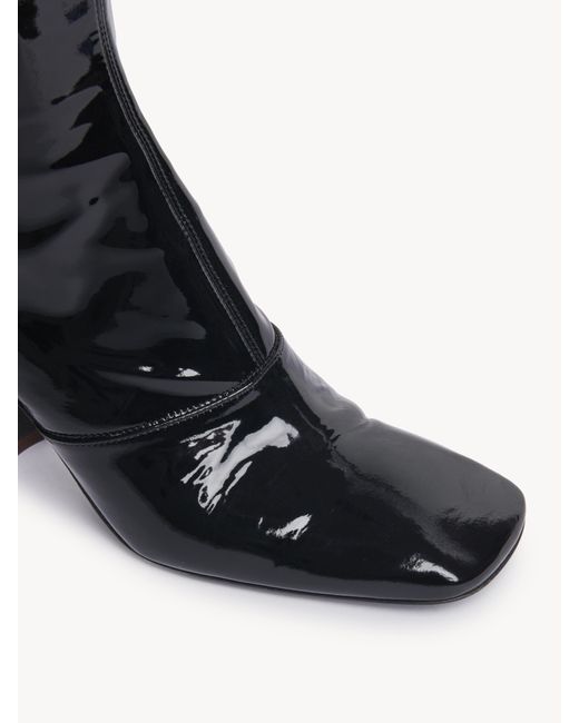 Chloé Black Janis Overknee-Stiefel