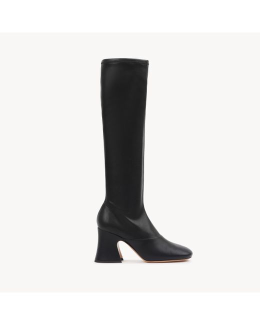 Chloé Black Janis Heeled Boot 100% Lambskin