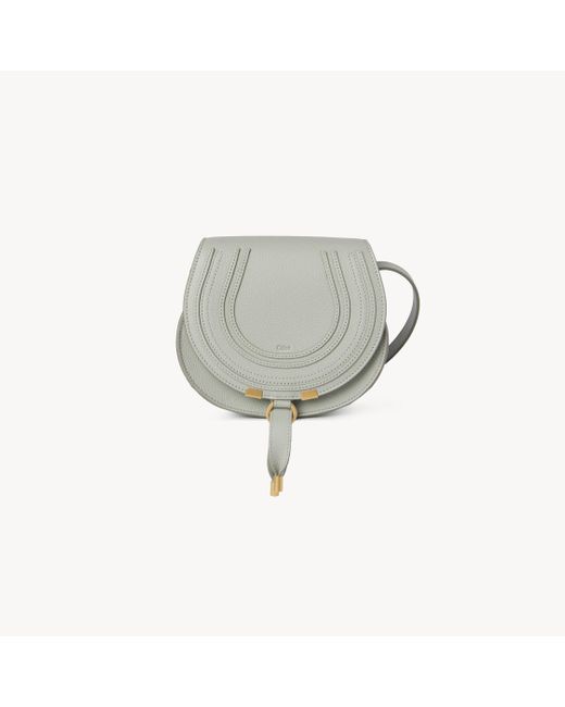 Borsa Saddle Marcie Piccola di Chloé in Gray
