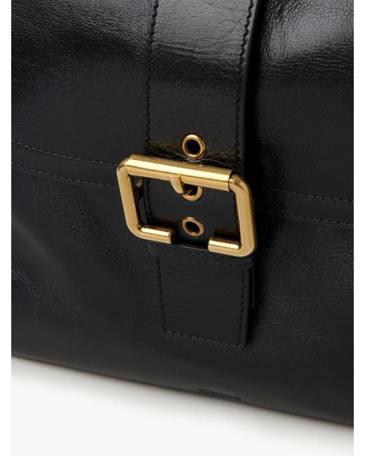 Chloé Large Camera Bag In Shiny Leather in Black | Lyst