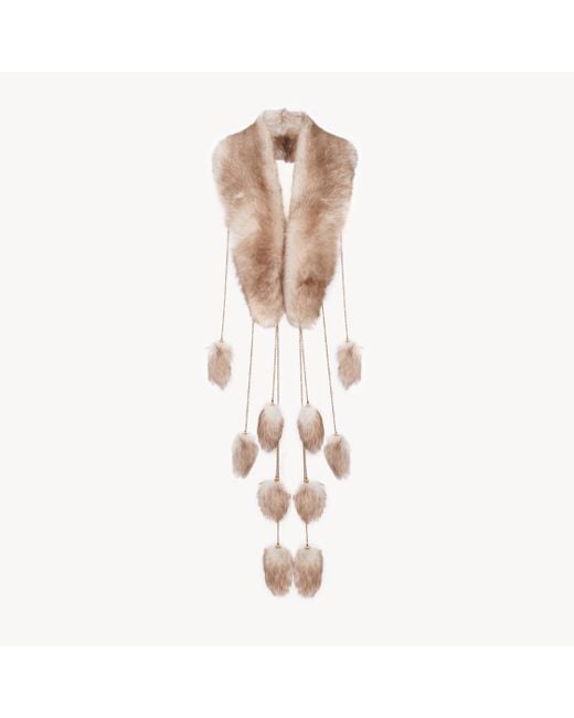 Sciarpa Treasure Tails di Chloé in White