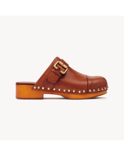 Zoccoli Jeannette di Chloé in Brown
