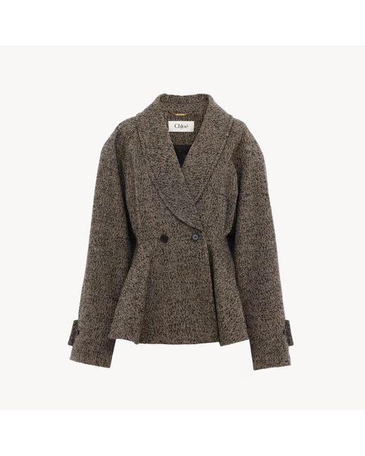 Chloé Green Short Riding Coat