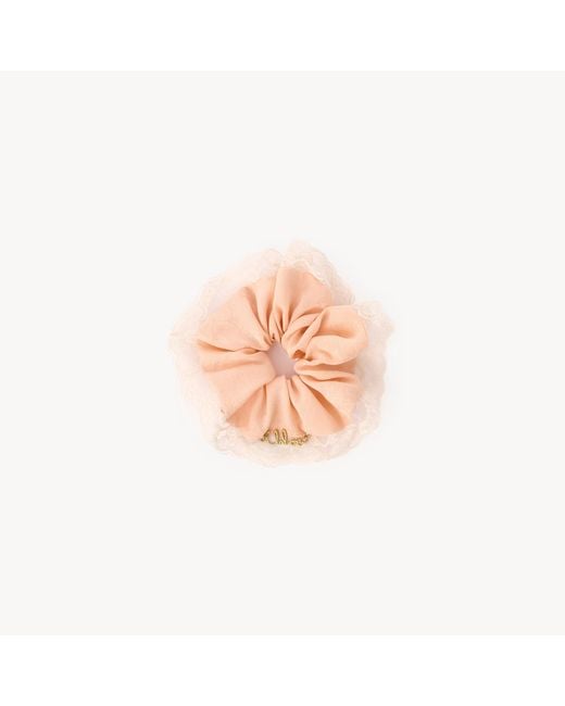 Chloé Pink The Poetic Scrunchie
