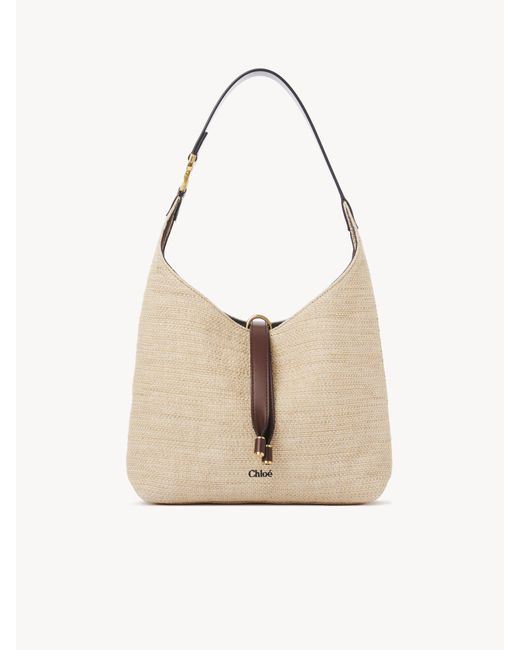 Chloé Small Marcie Hobo Bag in het Natural