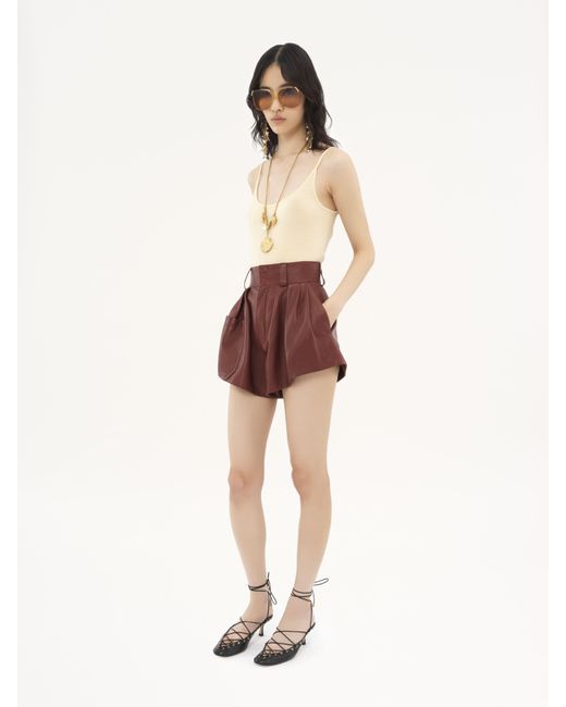 Chloé White Thin-strap Tank Top In Superfine Wool Knit