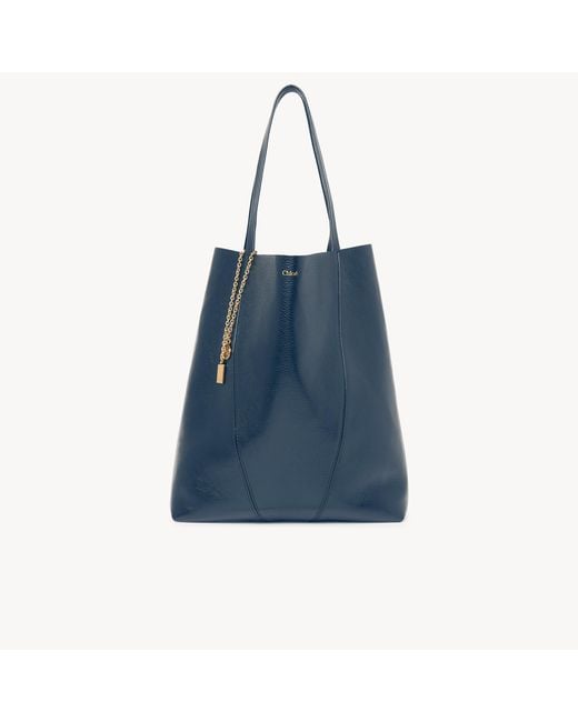 Chloé Blue Large Spin Tote Bag