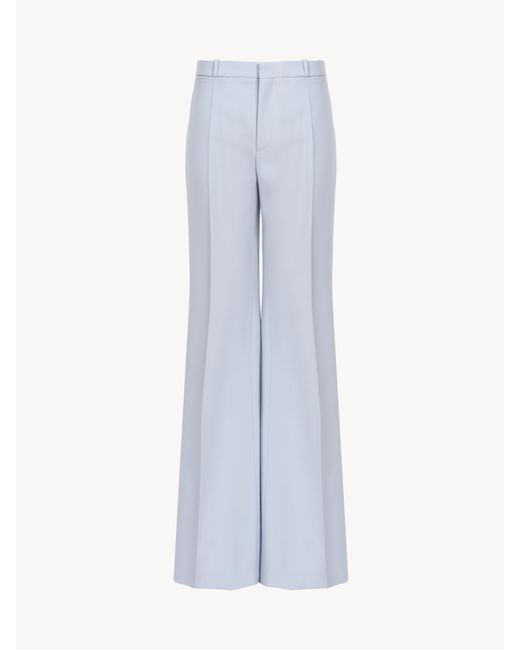 Chloé Flared Tailored Trousers in het Blue