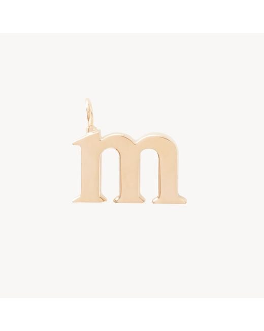 Chloé Natural Alphabet Letter M Charm
