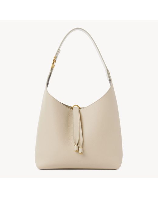 Chloé グレインレザー製Marcieスモールホーボーバッグ 婦人向け ベージュ サイズ 牛革（カーフ） 100 Natural