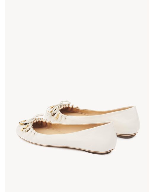 Chloé Natural Chloé Charms Ballerina