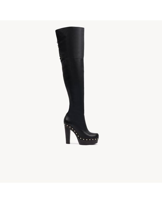 Chloé Black Lola Over-The-Knee Boot
