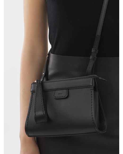 Chloé Leather Edith Crossbody Pouch in Black Lyst