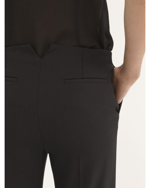 Chloé Black Flare Pants In Stretch Wool