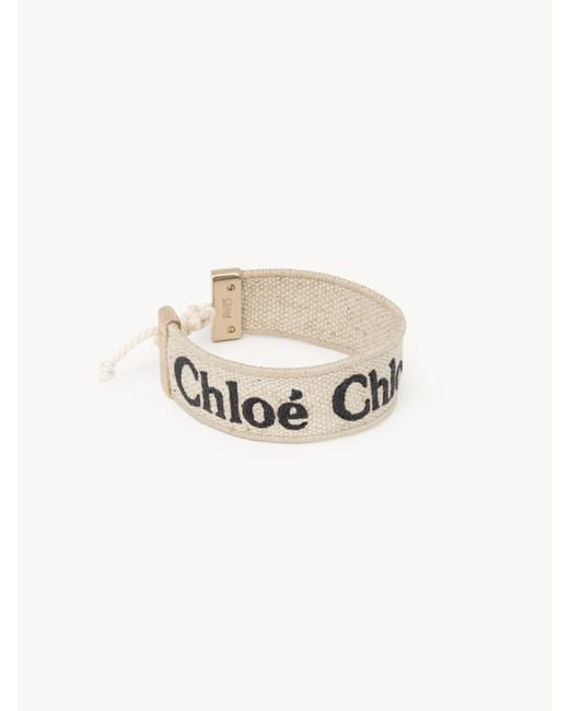 Chloé Woody Bracelet in White | Lyst UK Chloe Woody Calf Leather Bracelet main image 0