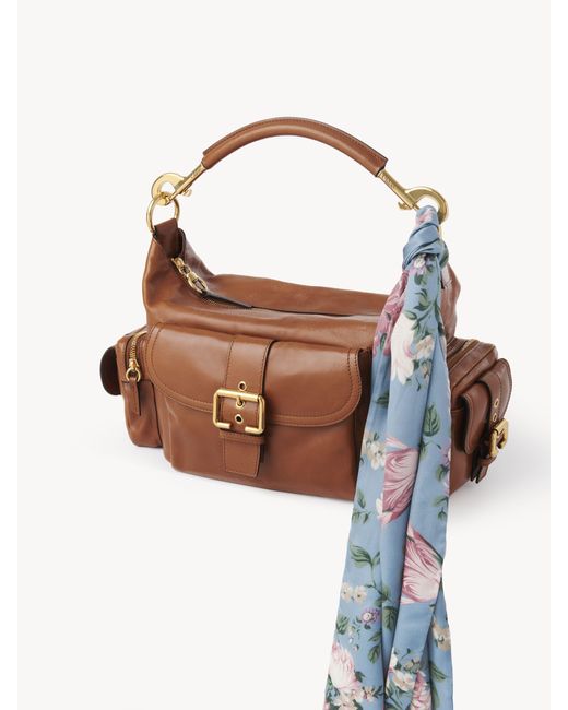Foulard A Fascia Larga Peonies di Chloé in Blue