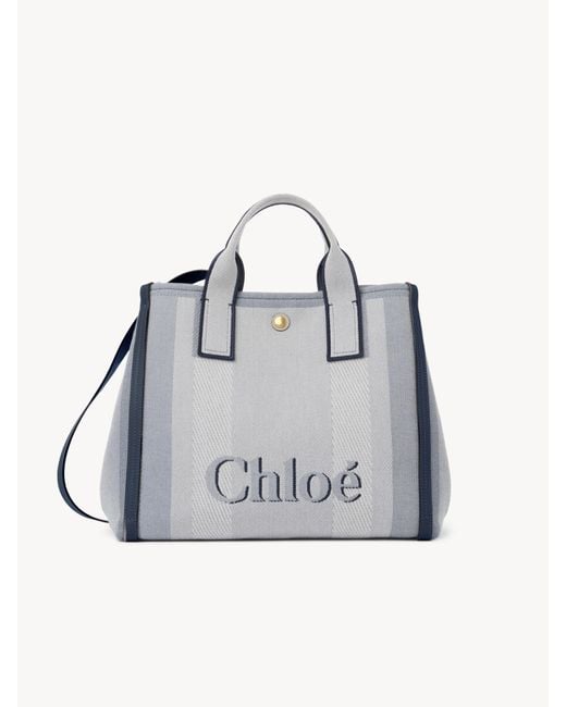 Chloé Multicolor Chloé Carry Tote Bag In Canvas